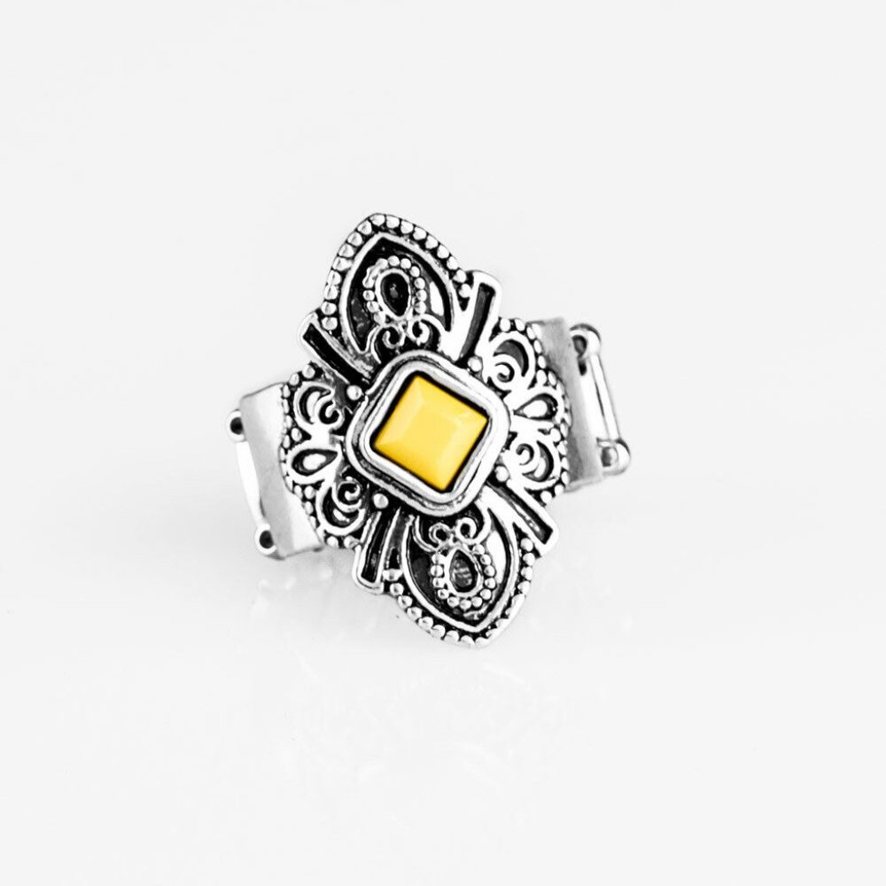 Paparazzi Impressive TREK Record Yellow Ring